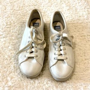White leather Keds